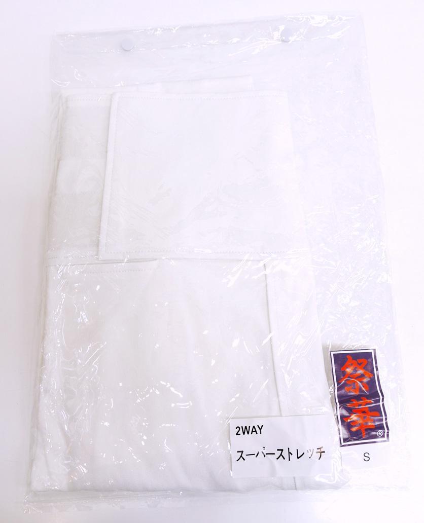 新品 ★白 S スーパーストレッチ ズボン型 ももひき 股割れなし 股引 祭華