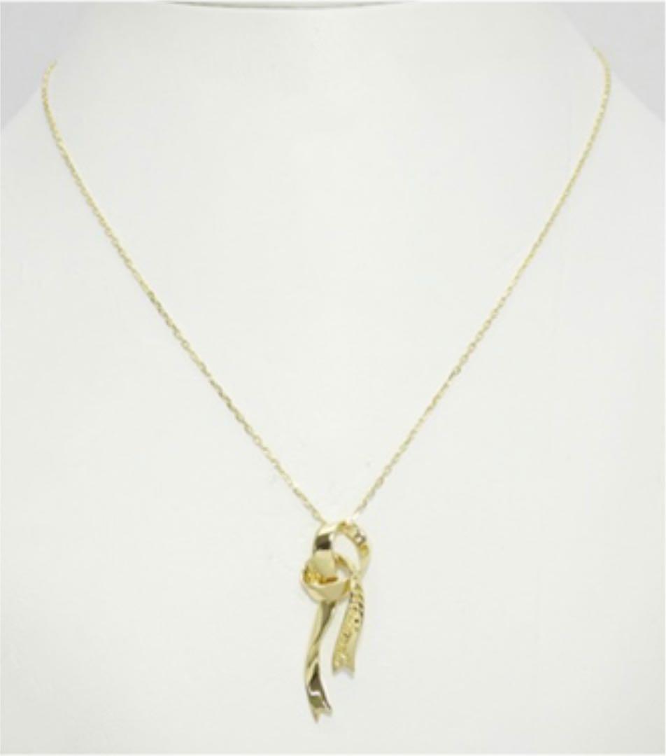 ペンダント MIKIMOTO ペンダント ネックレス N8zk9-m84227508493 K18YG リボン ペンダント