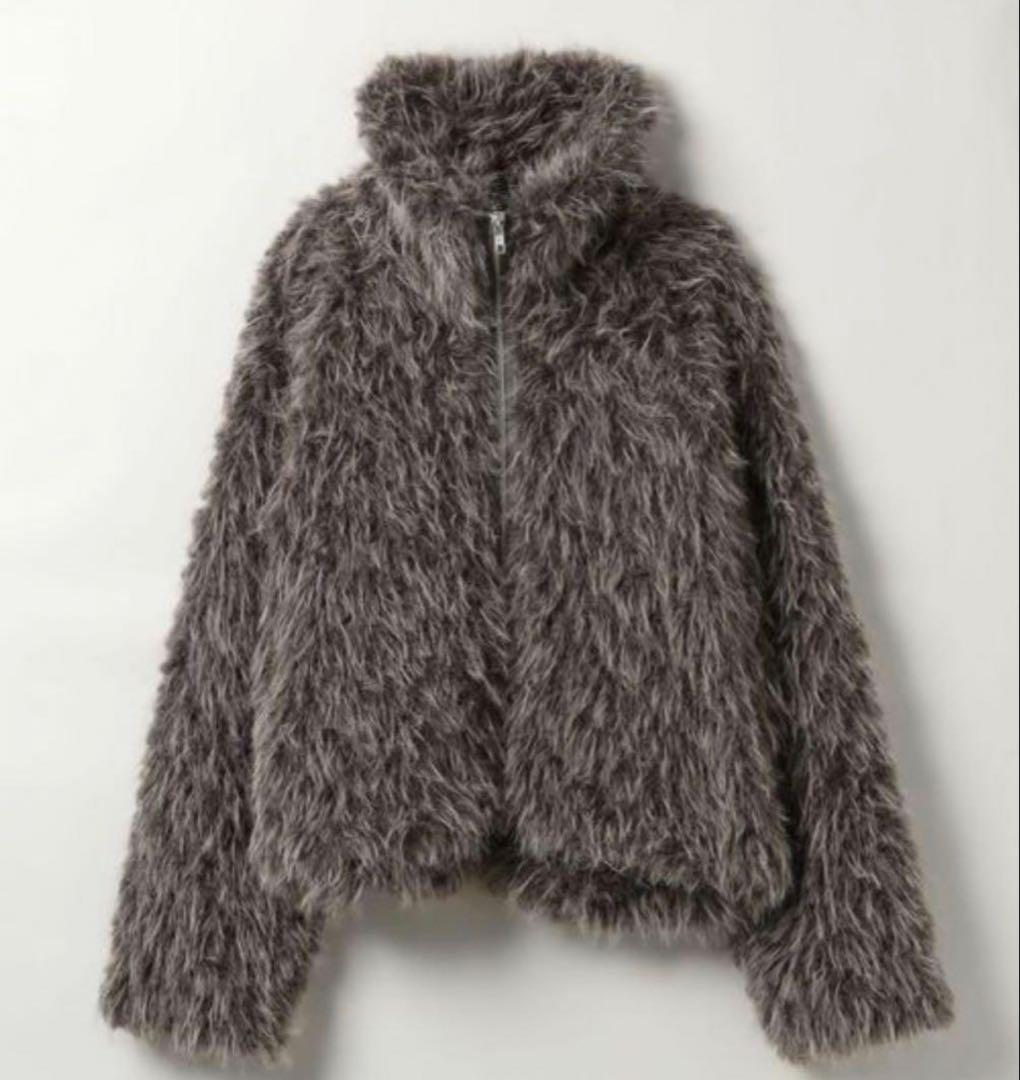 jeanasis ファーブルゾン グレーFREE SIZE・JEANASIS