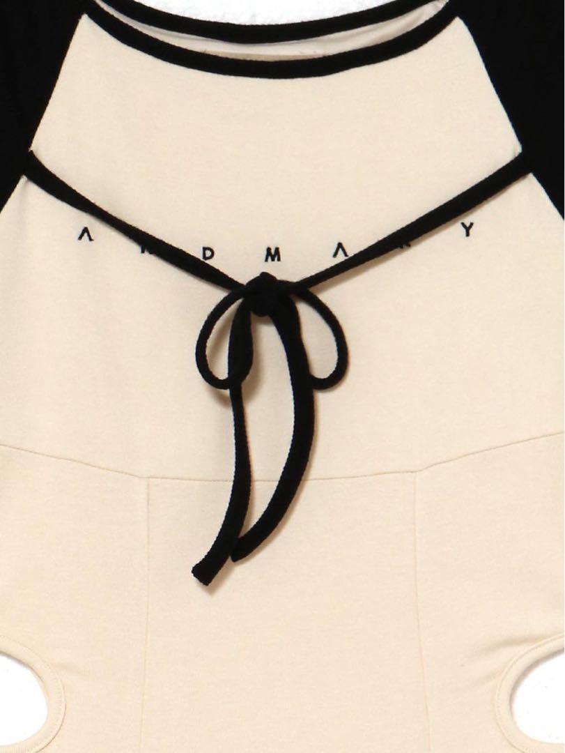 アンドマリー andmary logo flare mini dress