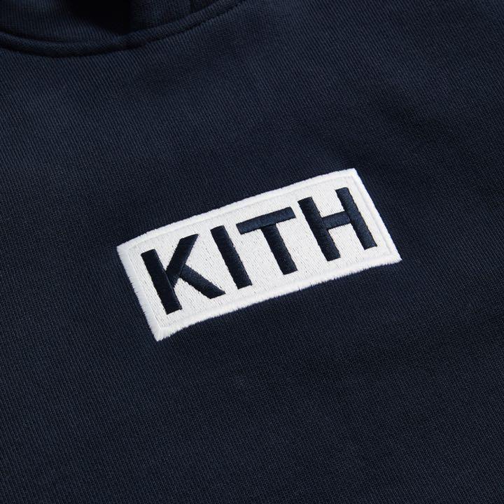 ざいます 新品 パーカー hoodie 紺 L Q0iAH-m84231965650 kith boxlogo ボックスロゴ までの