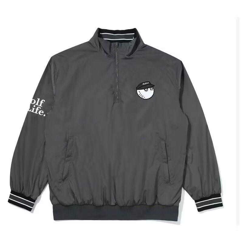 マルボンゴルフ Malbon メンズ 防風ジャケット 長袖 トップス秋冬