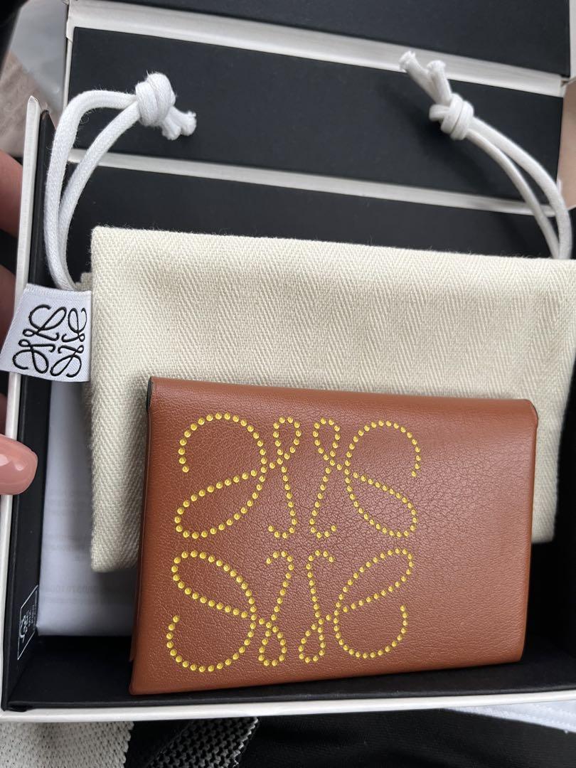 ２日限定値下げ　LOEWE レザー名刺入れ ブラウン