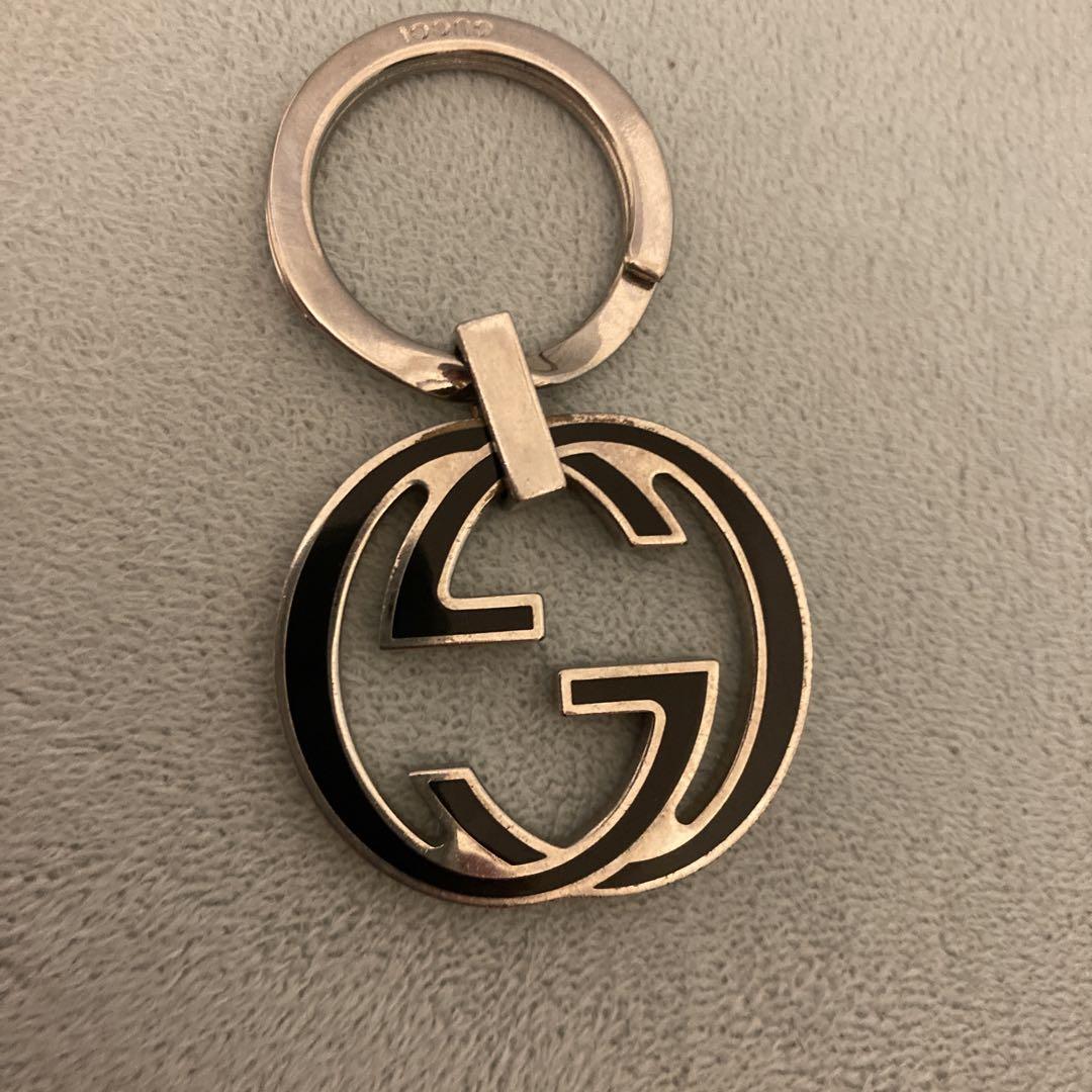 GUCCI インターロッキング ggロゴ キーホルダー キーリング 美品