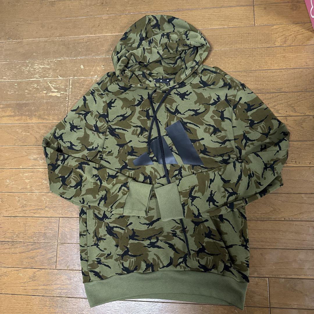 adidas 迷彩柄 フード付きパーカー XL