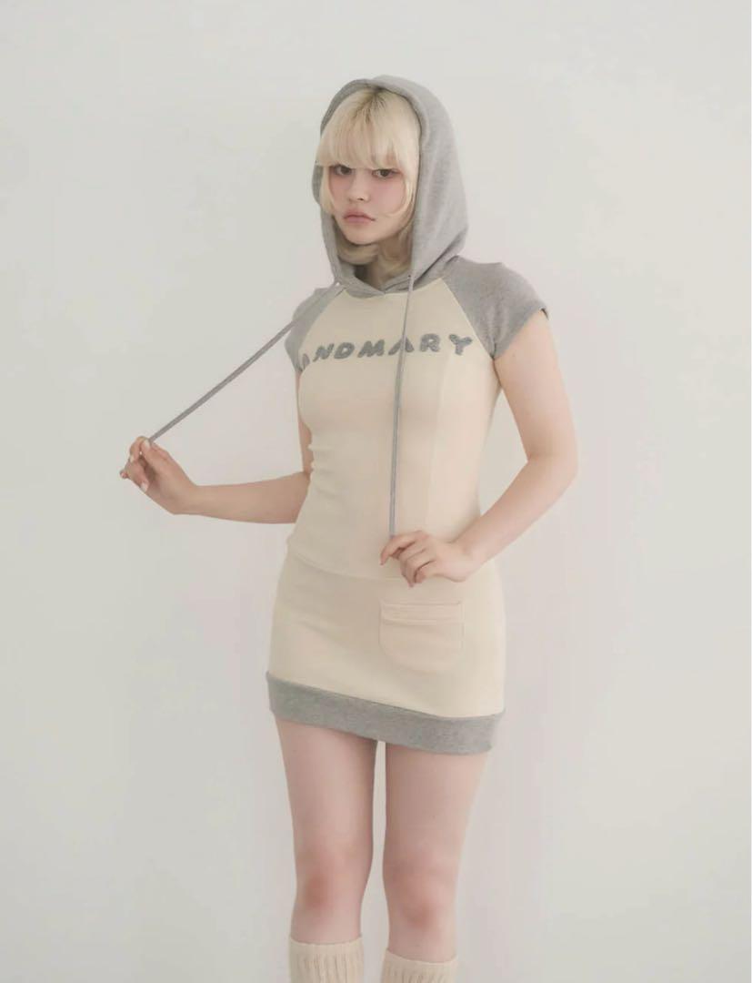【新品未使用】ANDMARY Mary logo mini dress 5 andmary Mary logo mini dress - メルカリ