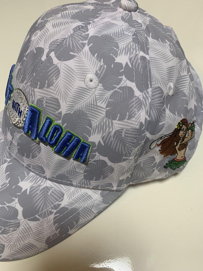 GOLF WITH ALOHA キャップ グレー