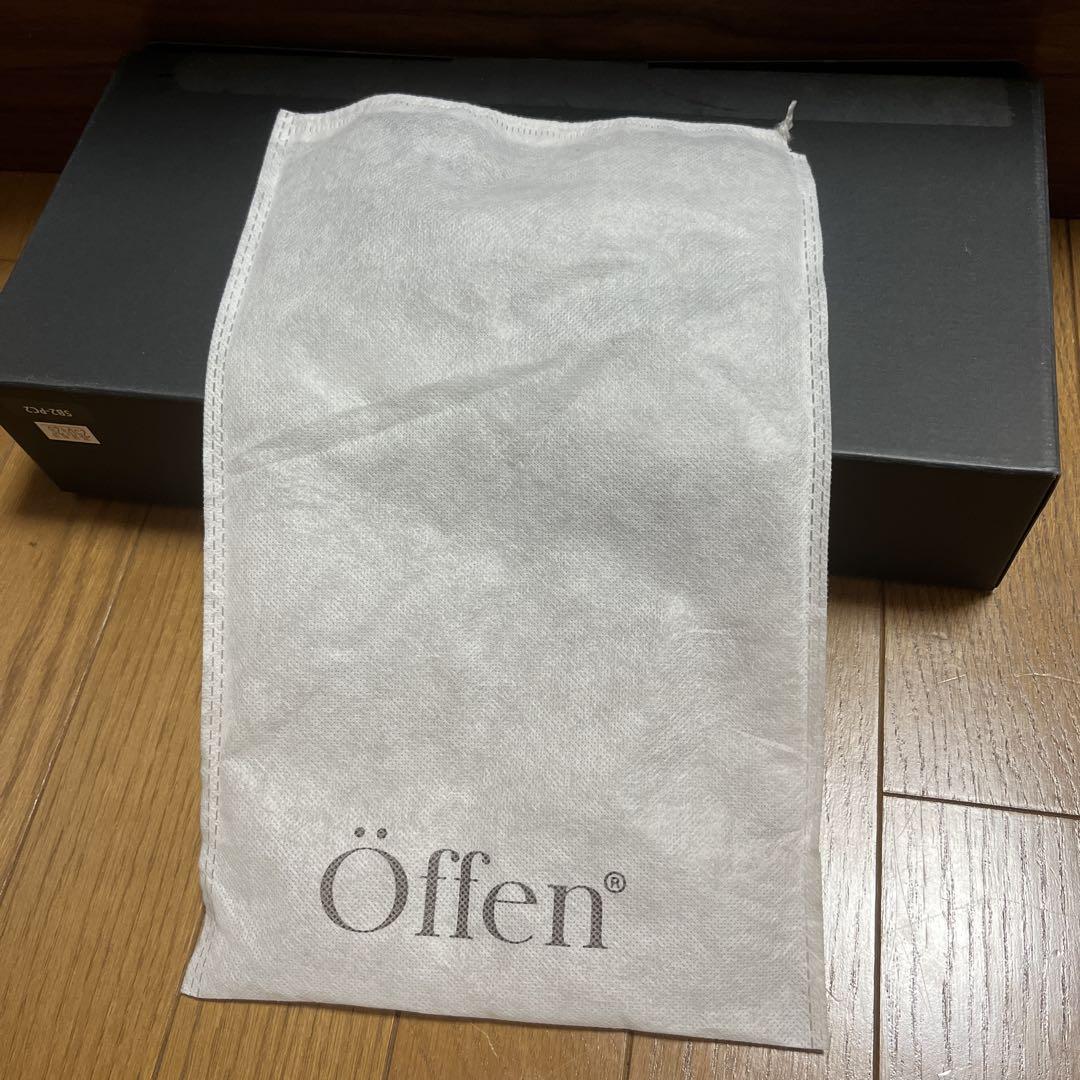 Offenホワイト スカラップエッジ フラットシューズ24㎝