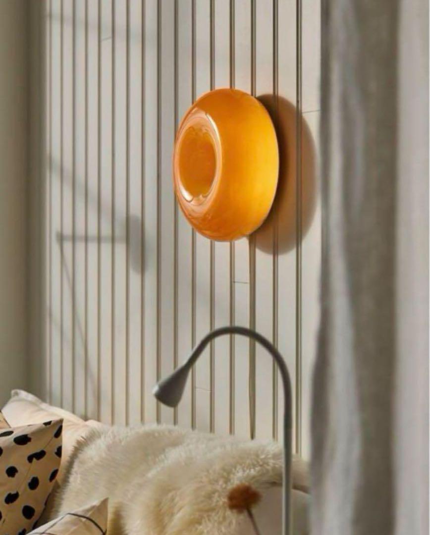新品 IKEA VARMBLIXT ヴァルムブリクスト ドーナツ ウォールランプ