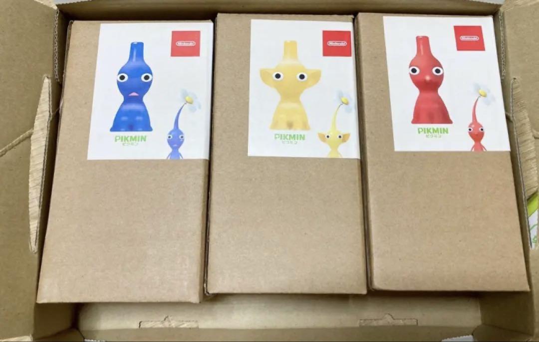 専用赤青黄ピクミン 一輪挿し 全セット　Nintendo 限定　花瓶　新品未使用