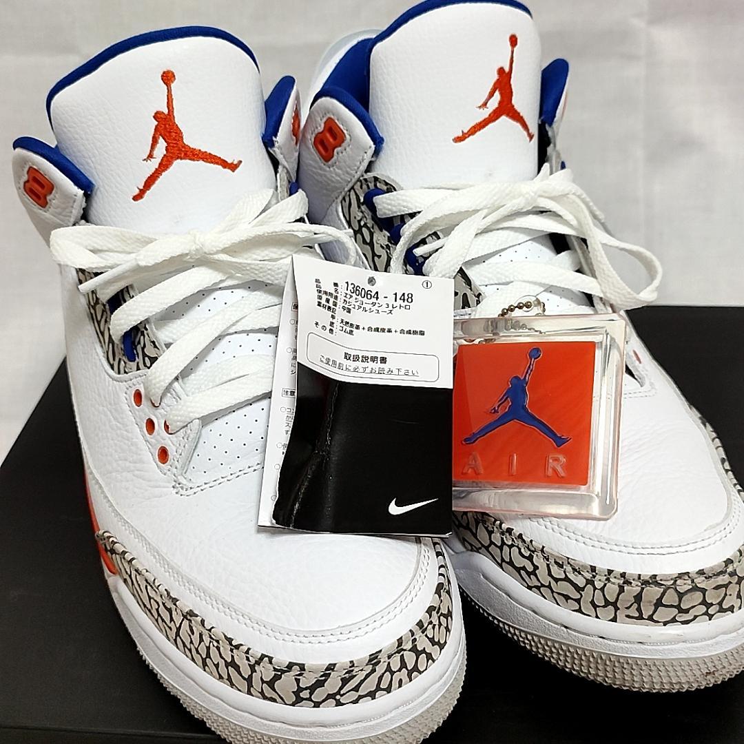 スニーカー⋢ NIKE AIR JORDAN 3 KNICKS 29cm gHybs-m84252821985 ✿ブランド