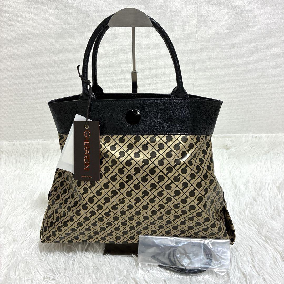 新品 ゲラルディーニ GHERARDINI トートバッグ ソフティ ゴールド