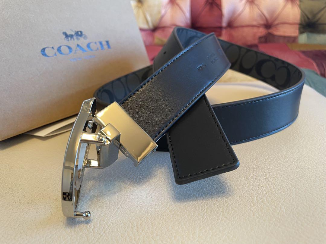 新品コーチCOACHシグネチャーフリーサイズリバーシブルベルトギフト箱付き 新品coachコーチシグネチャーフリーサイズリバーシブルベルト