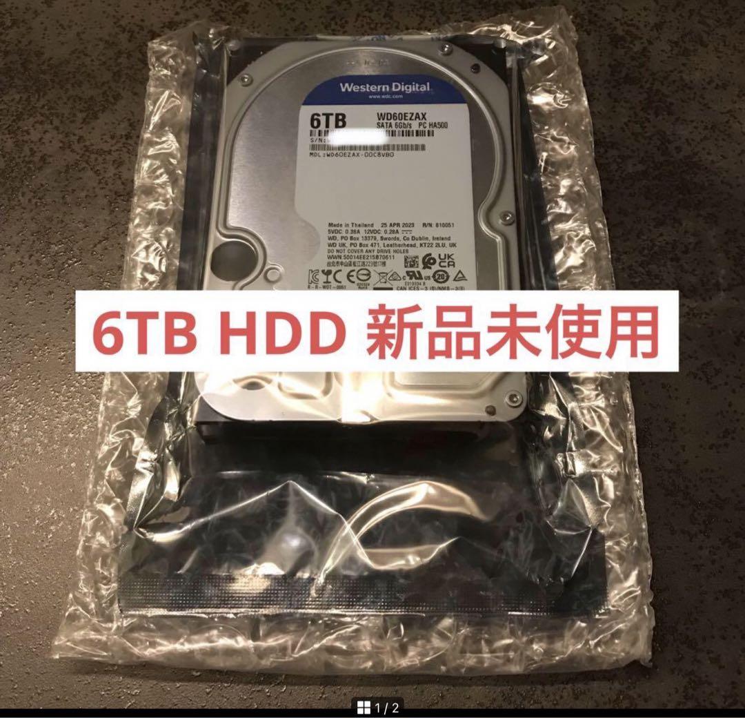 【新品未使用】WESTERN DIGITAL 6TB HDD 3.5インチx2台 新品未使用】WESTERN DIGITAL 6TB HDD 3.5インチ - 内蔵型