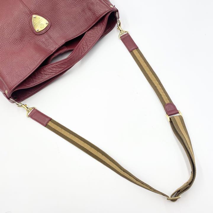 ✨極美品✨アタオ エルヴィ ショルダーバッグ 2way A4可能 ボルドー