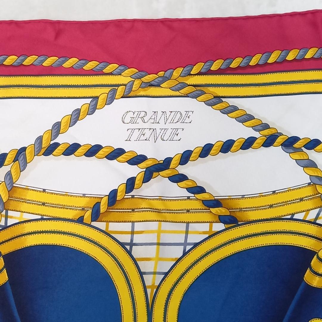 極美品✨エルメス カレ90 スカーフ GRANDE TENUE レッド