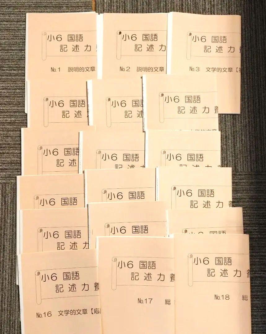 書き込み無し　浜学園小6 国語　記述力養成講座 全18冊セット