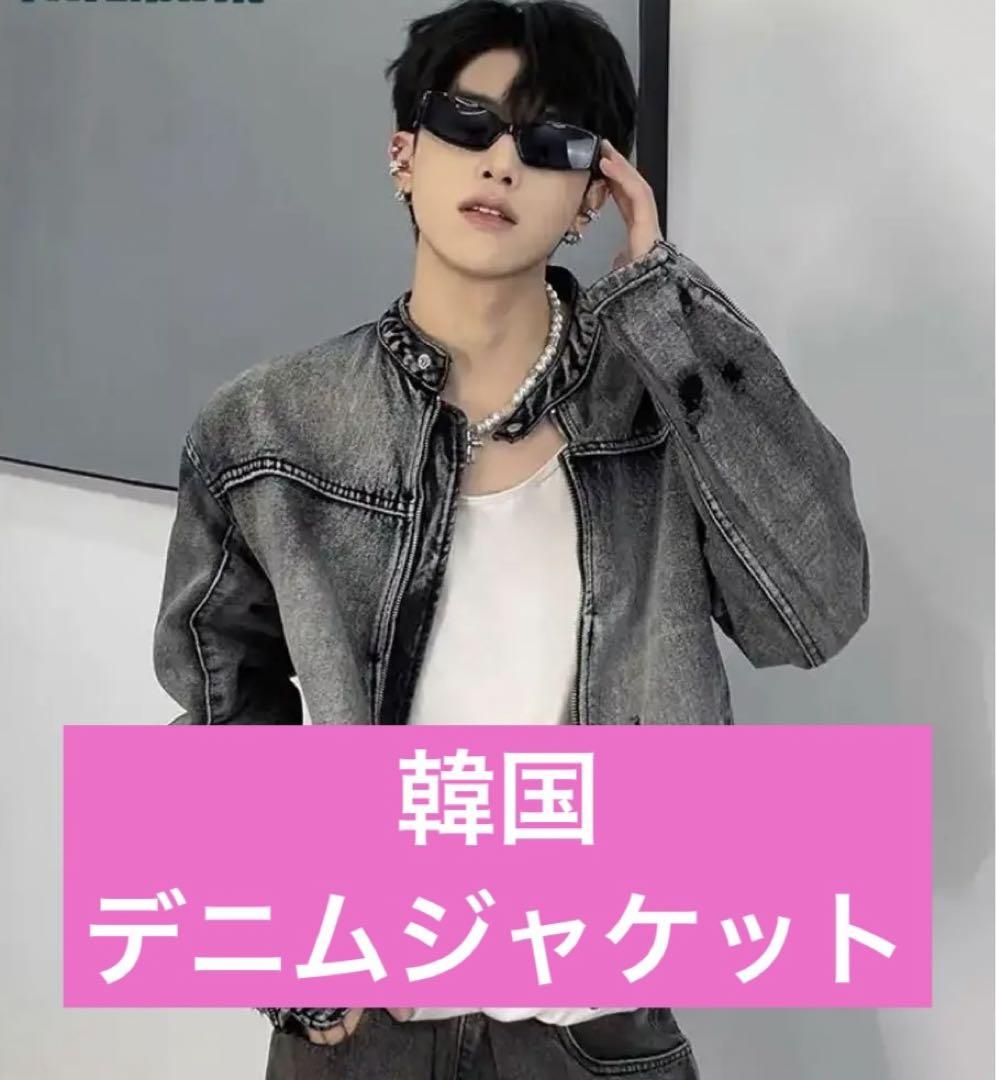 希少 フランシストモークス デニムジャケット Gジャン ダメージ