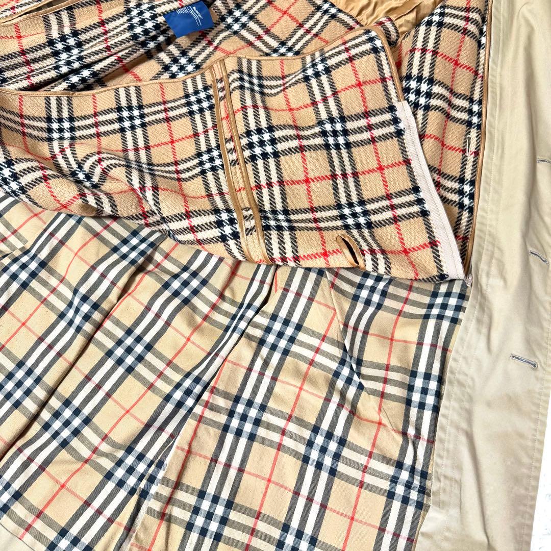 Burberry トレンチコート ライナー ノバチェック ベージュ ロング丈 Burberry トレンチコート ライナー ノバチェック ベージュ ロング丈