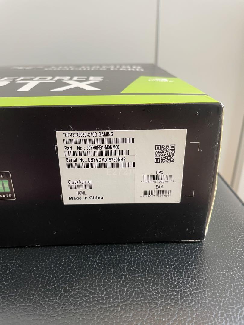 NVIDIA TUF-RTX3080-O10G-GAMING