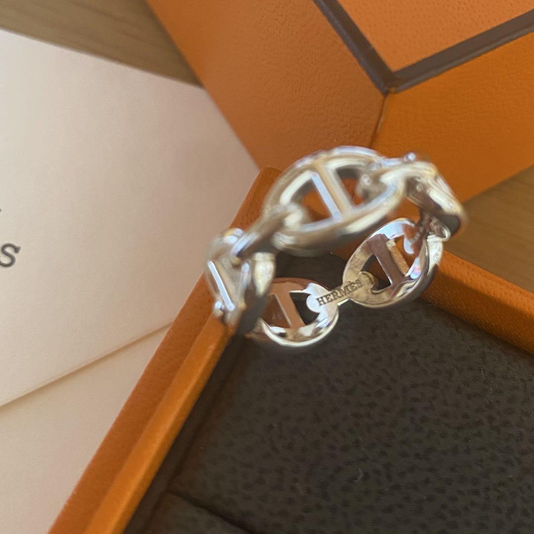 美品　HERMES シェーヌダンクル　リング　サイズ52