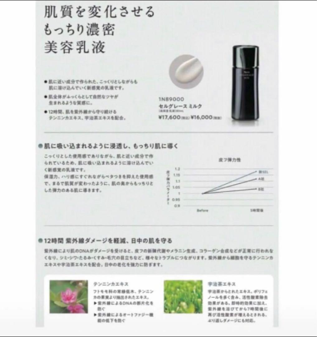 ナリス　新セルグレース　ミルク(乳液) ８０ml × １本（箱入発送）