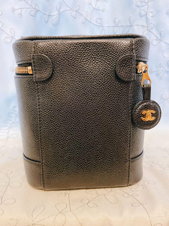 CHANEL バニティ バック ポーチ キャビアスキン