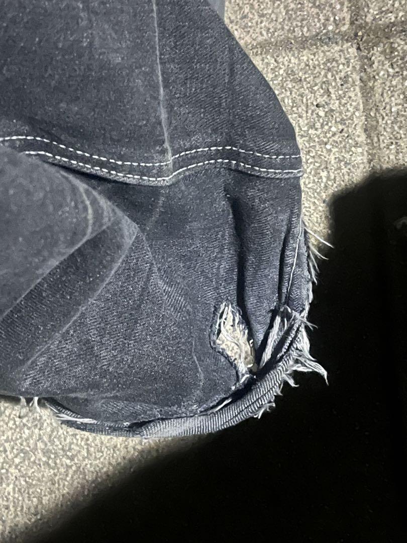JADED LONDON WASHED RAZOR JEANS ワイドデニム jaded london Washed Black Razor JeansW32