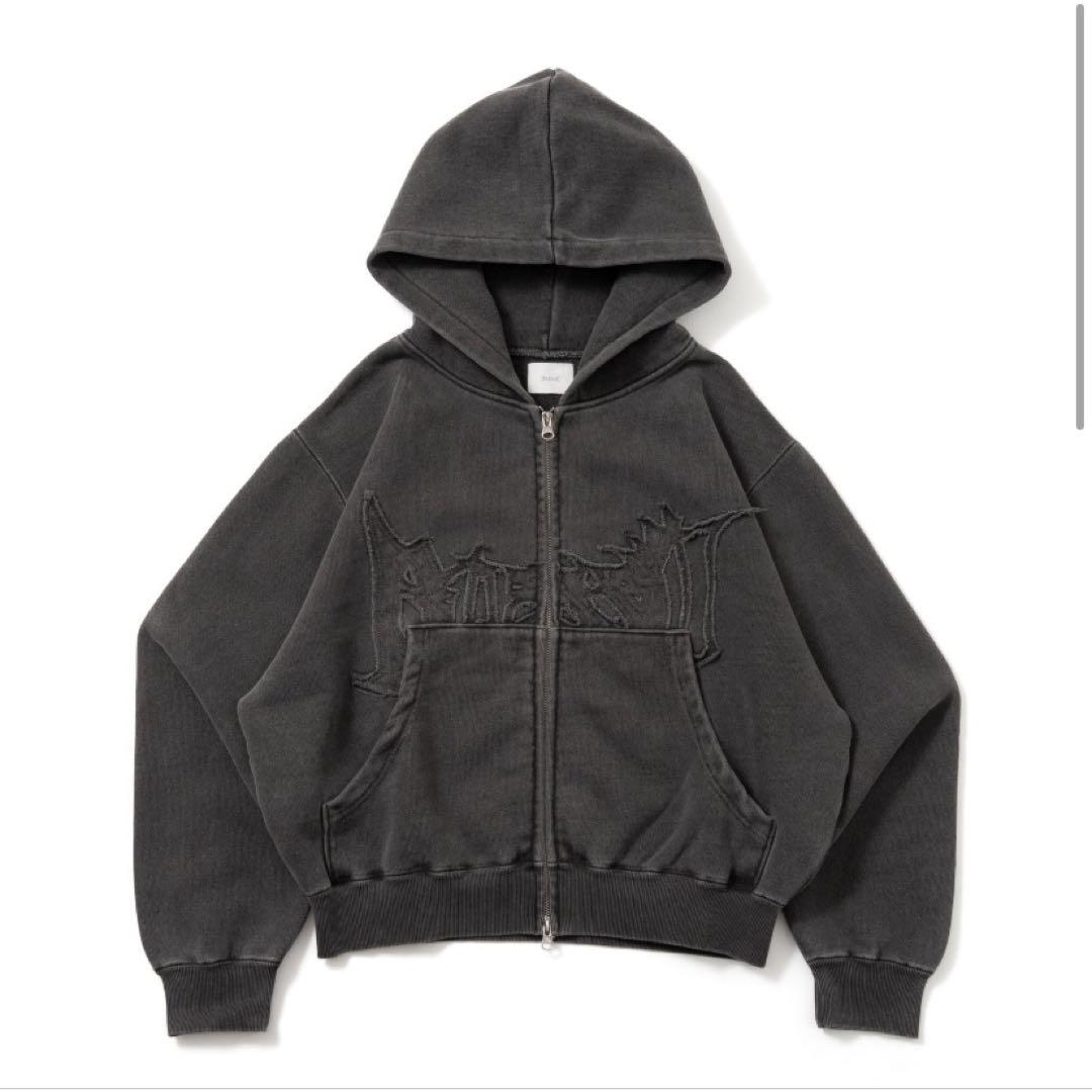【新品未使用】bless u pigment zip hoodie ブラック