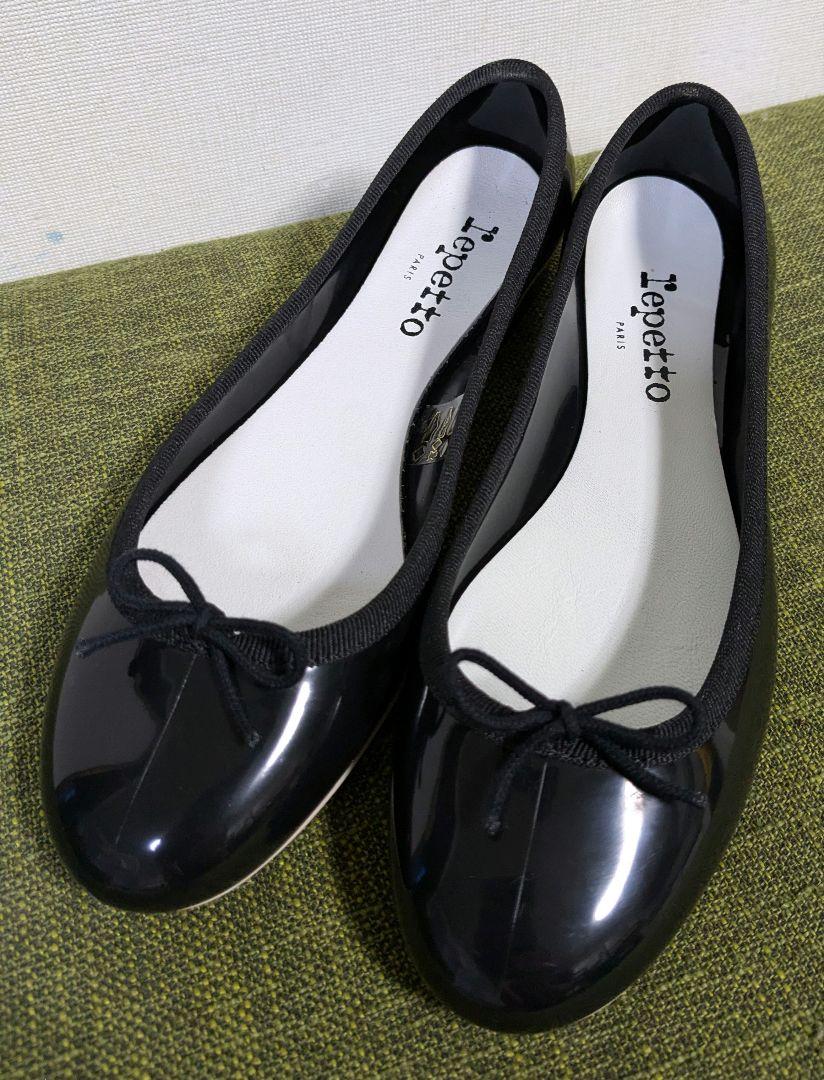 【美品】repetto レペット サンドリオン エナメル  23cm