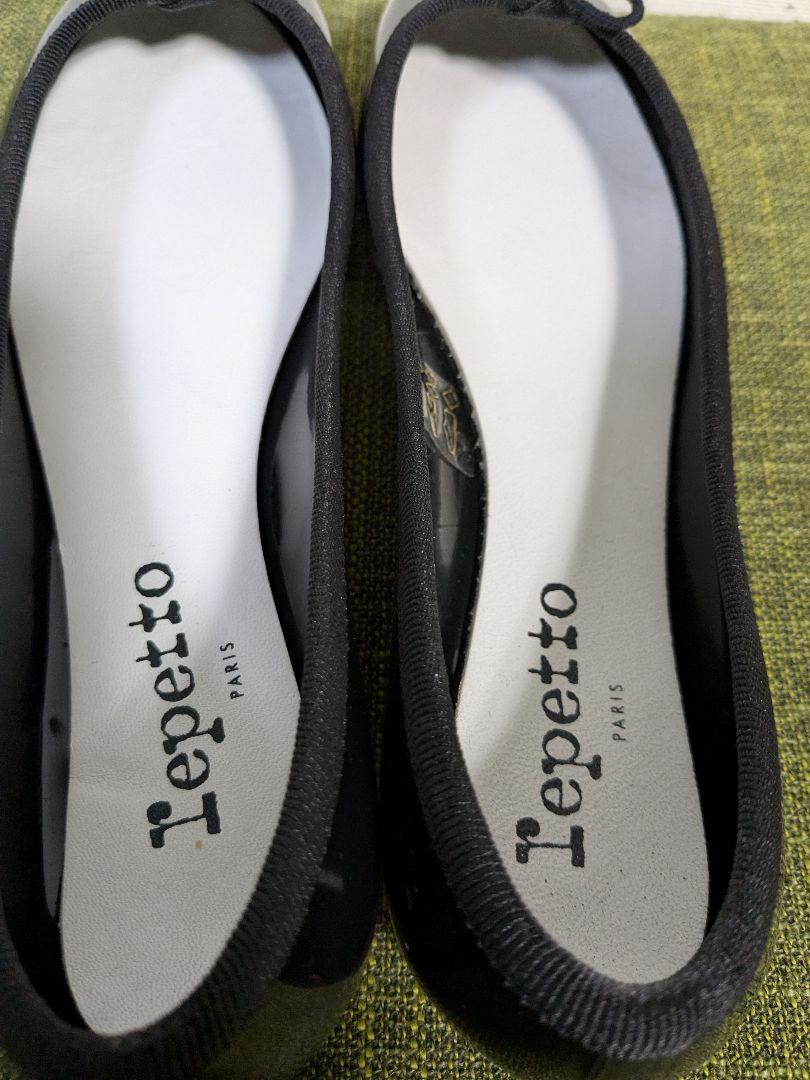 【美品】repetto レペット サンドリオン エナメル  23cm