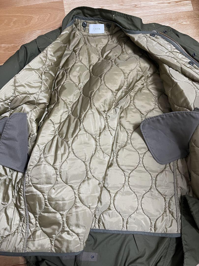 21aw CIOTA シオタ スビンナイロンオックスM65フィッシュテールパーカ