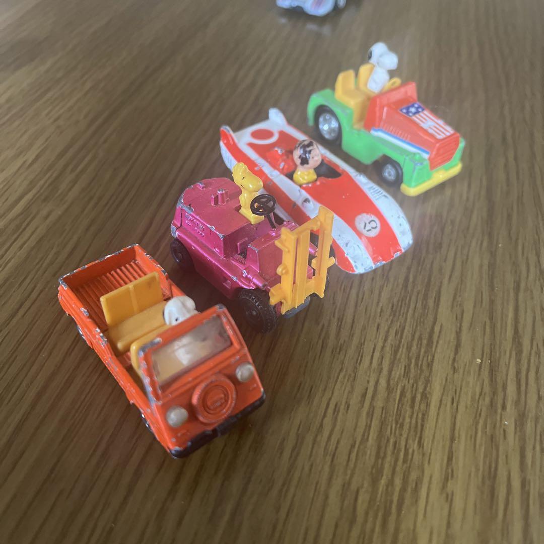 スヌーピー ミニカー　4台セット