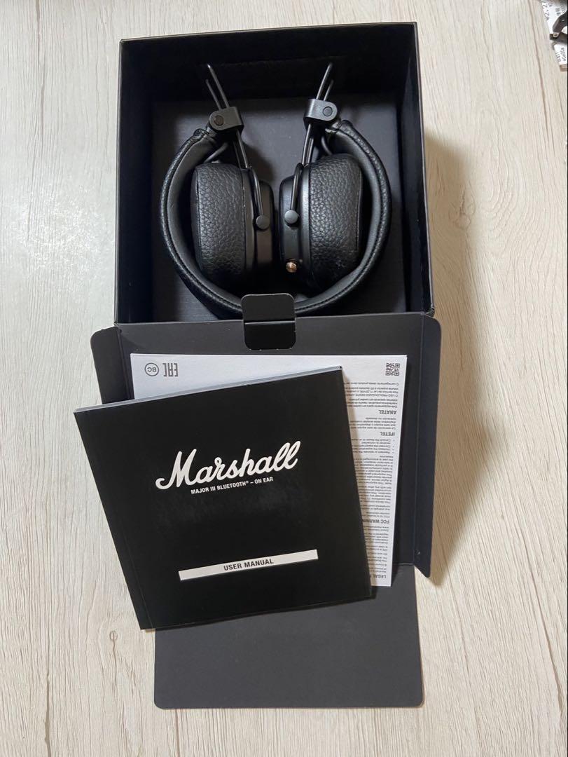 新品 Marshall Major 3 黒 ヘッドホン wg3