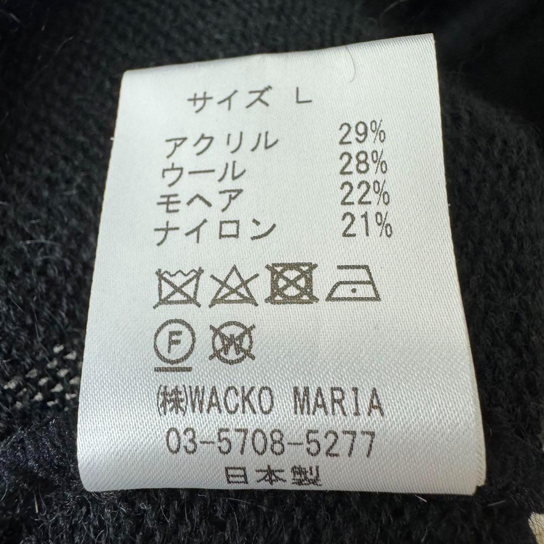 【新品】ブラックアイパッチ ワコマリア コラボ モヘア カーディガン 天国東京