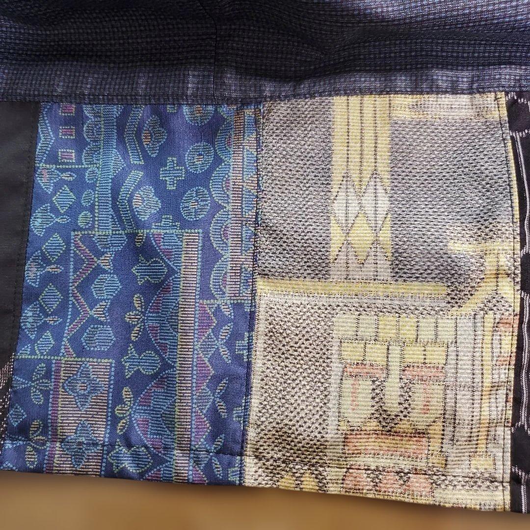 大島紬 ネイビー