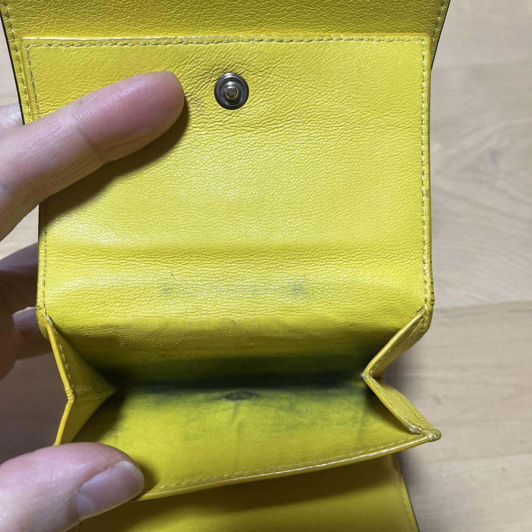 セリーヌ 財布 グレー イエロー