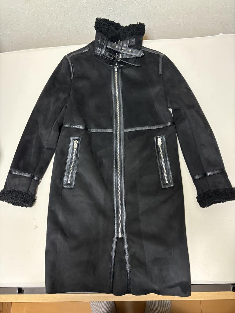ZARAwoman B3タイプフェイクムートンロングコート