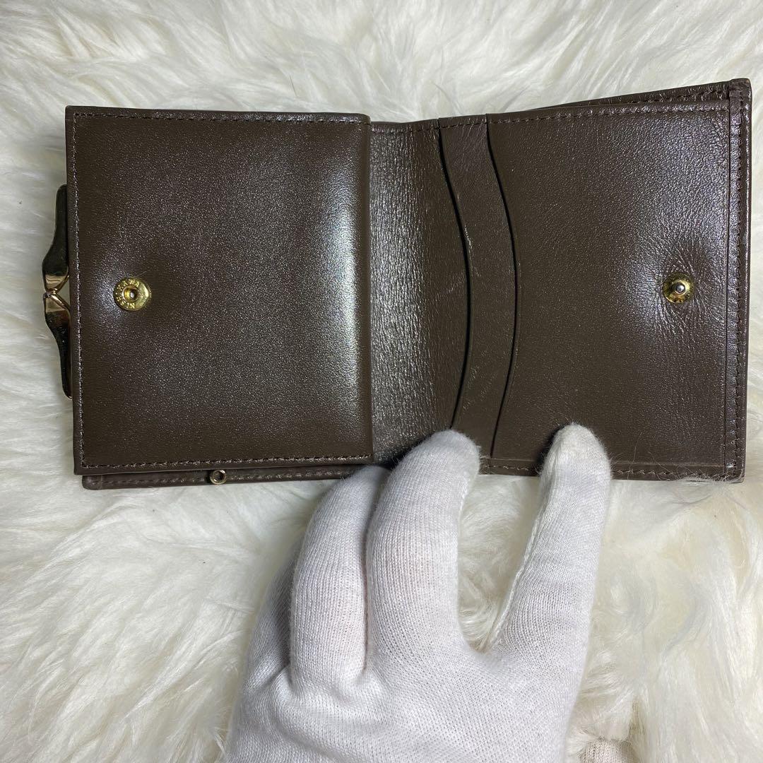 バーバリー 折財布 財布 ウォレット ノバチェック ブラウン がま口