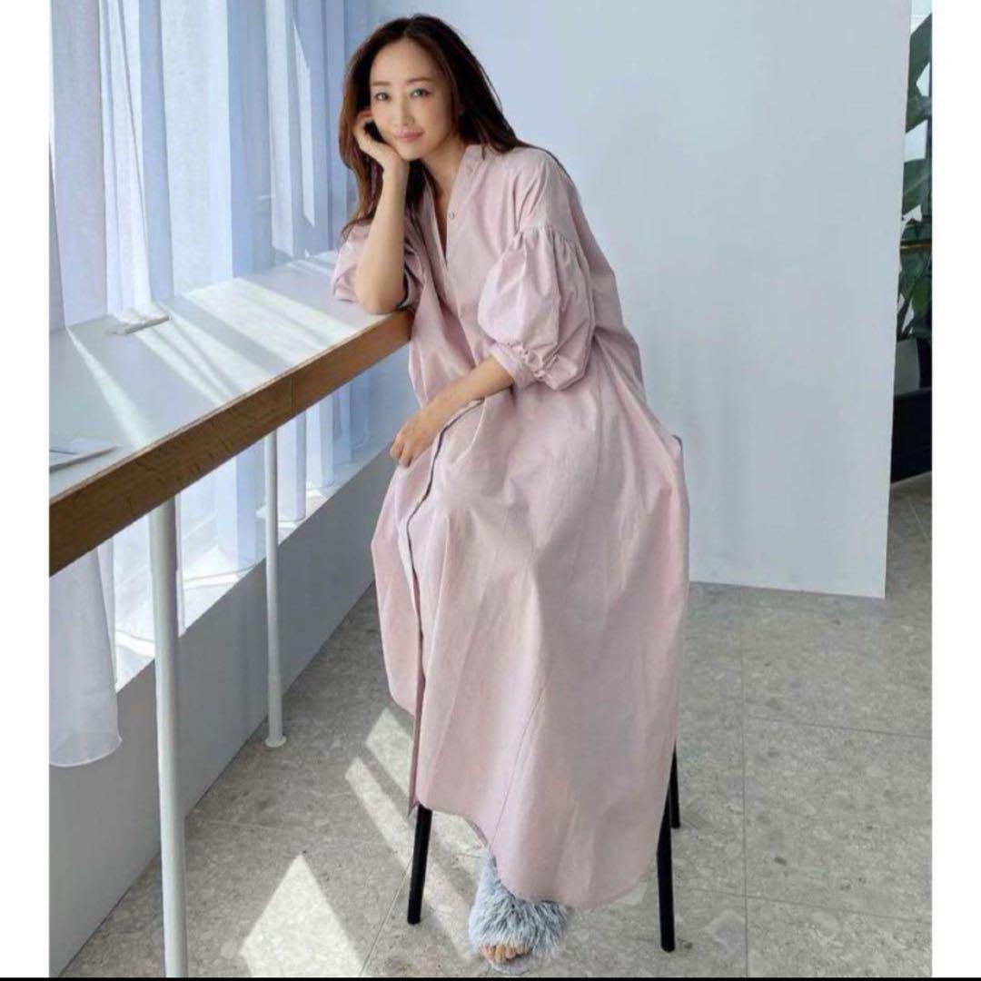 スナイデルホーム 神崎恵 ロングワンピース バルーンスリーブ ルームウェア