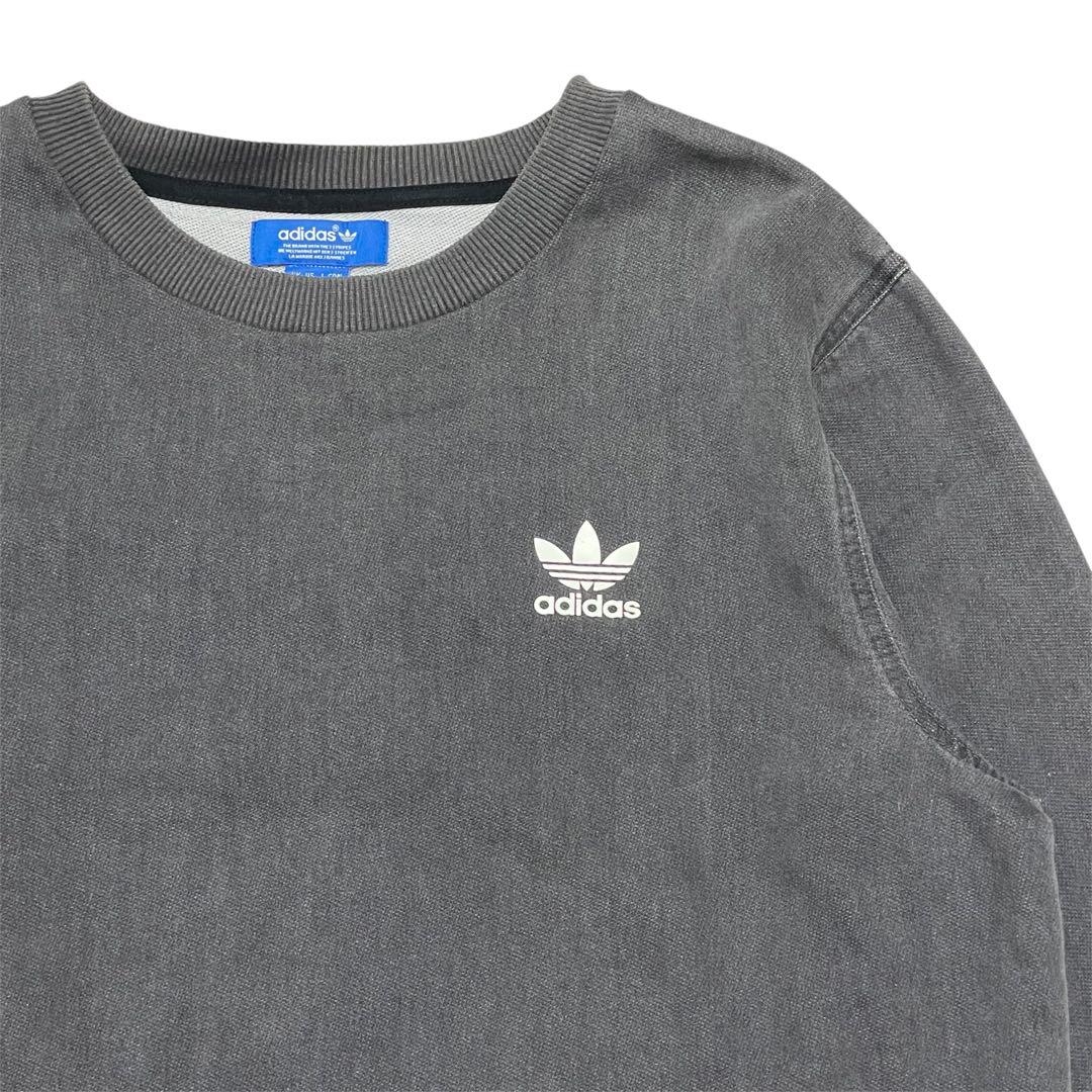 美品 希少 adidas オリジナルス トレーナー スウェット デニム 薄手