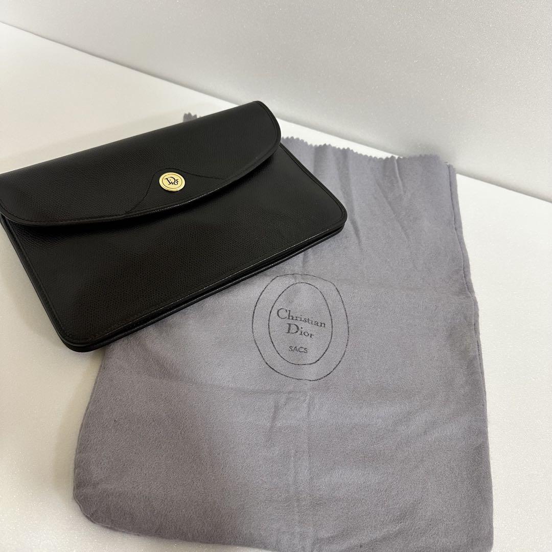 【極美品✨】保存袋付き Christian Dior セカンドバッグ ハニカム柄