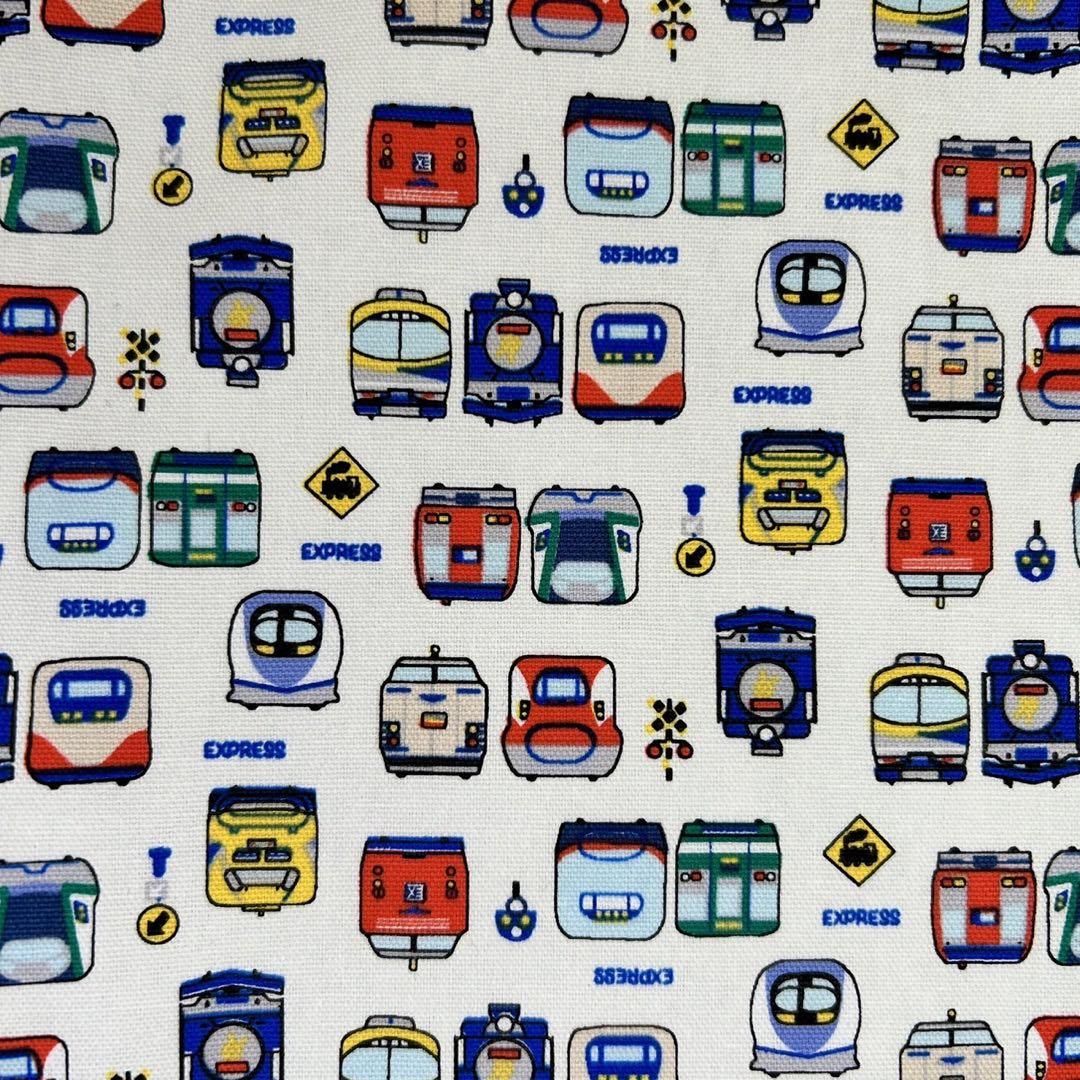 【ハンドメイド】新幹線・電車柄☆入園入学4点セット