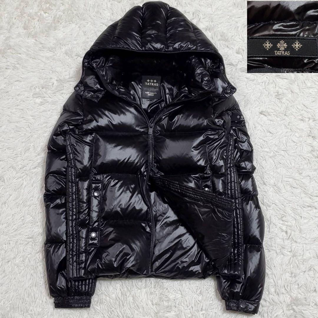 極美品 M タトラス TATRAS ダウンジャケット 2 黒 フード脱着式 極美品 M タトラス TATRAS ダウンジャケット 2 黒 フード脱着式
