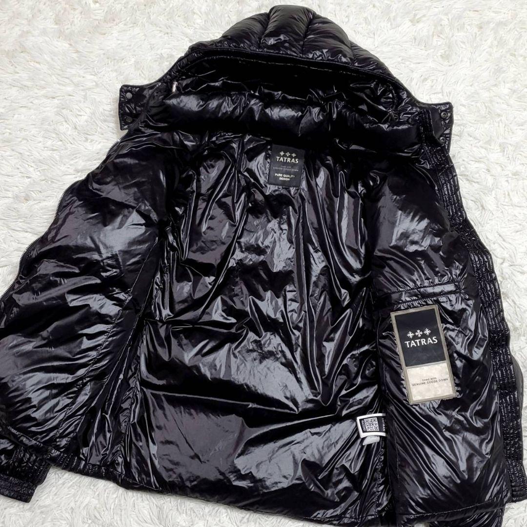 極美品 M タトラス TATRAS ダウンジャケット 2 黒 フード脱着式 極美品 M タトラス TATRAS ダウンジャケット 2 黒 フード脱着式