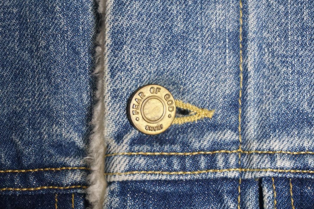 美品 Fear of God デニムアルパカトラッカージャケット 1103O▲