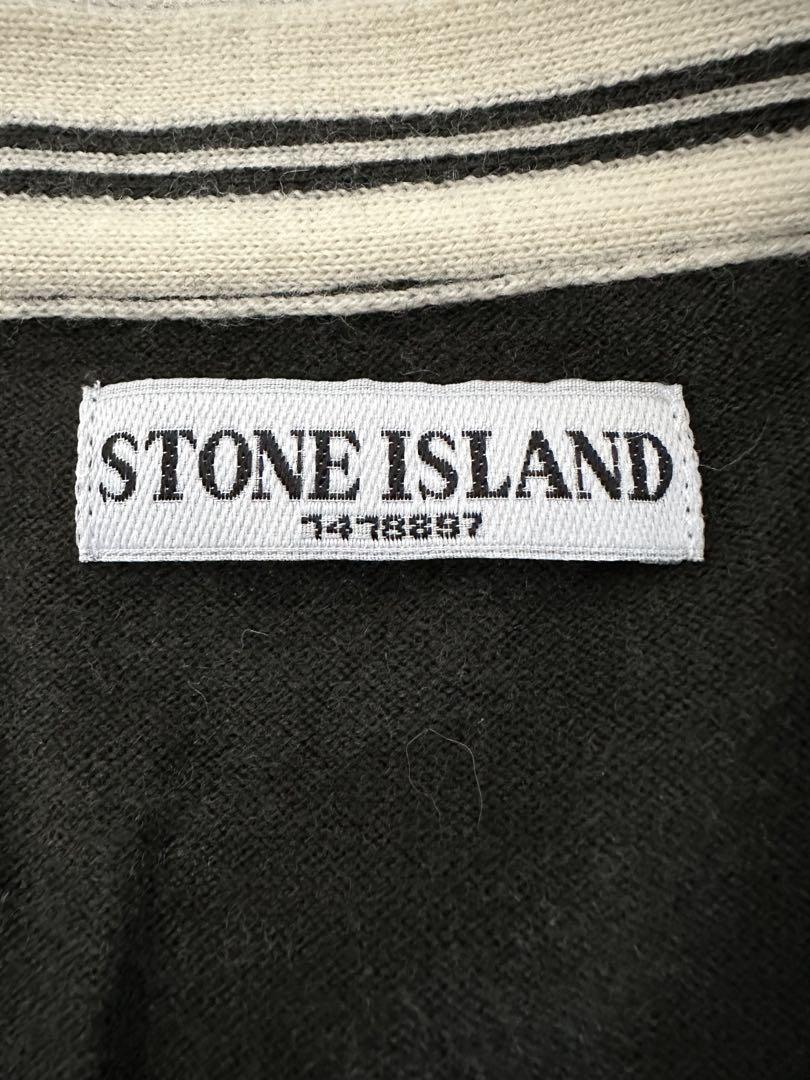 トップス stone island wool knit cardigan 08aw