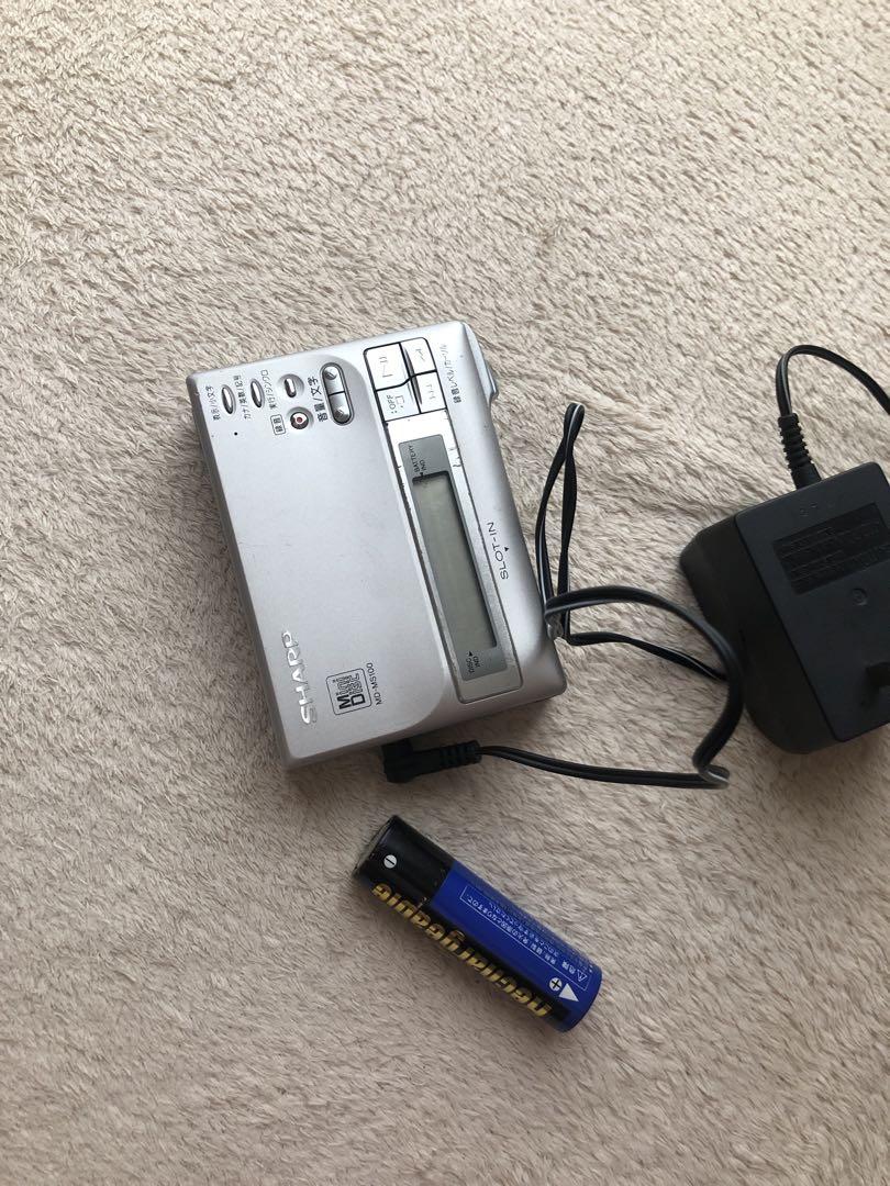 美品 SHARP シャープ MDポータブルレコーダー MD-MS100-B MD-MS100｜SHARP シャープ MD WALKMAN MDウォークマン