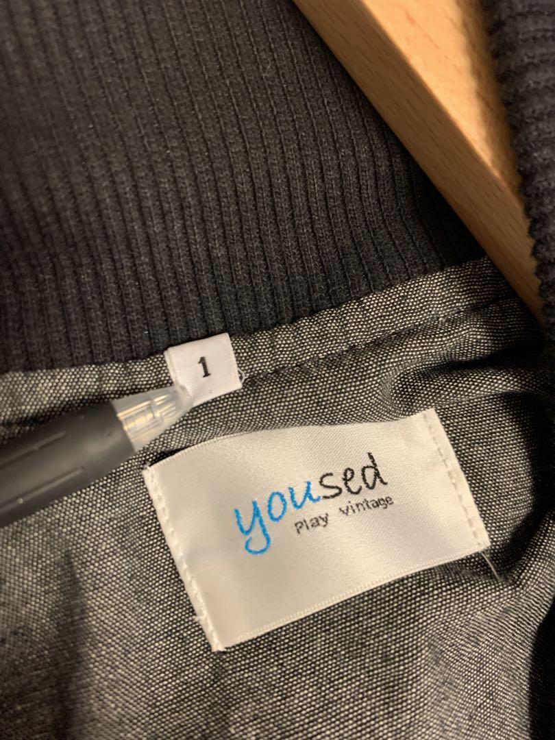 YOUSED REMAKE LEATHER STADIUM JUMPER 画像2