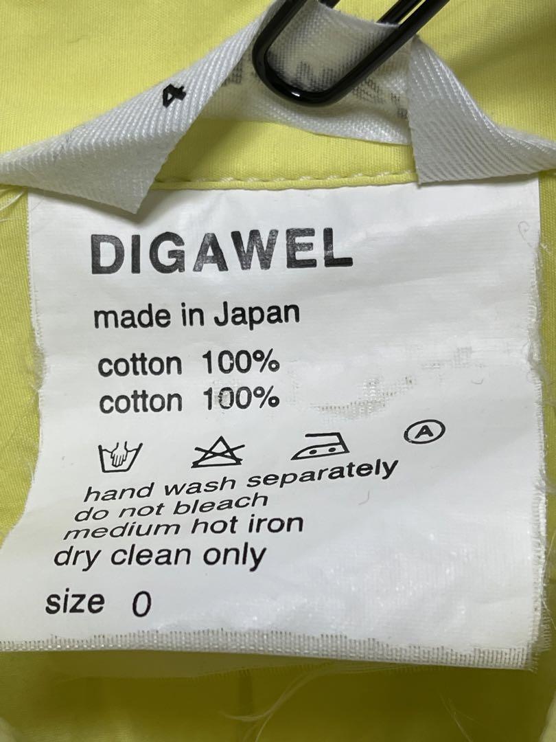 digawel 4 ディガウェル 4 ハーフスリーブブロードシャツ イエロー 0